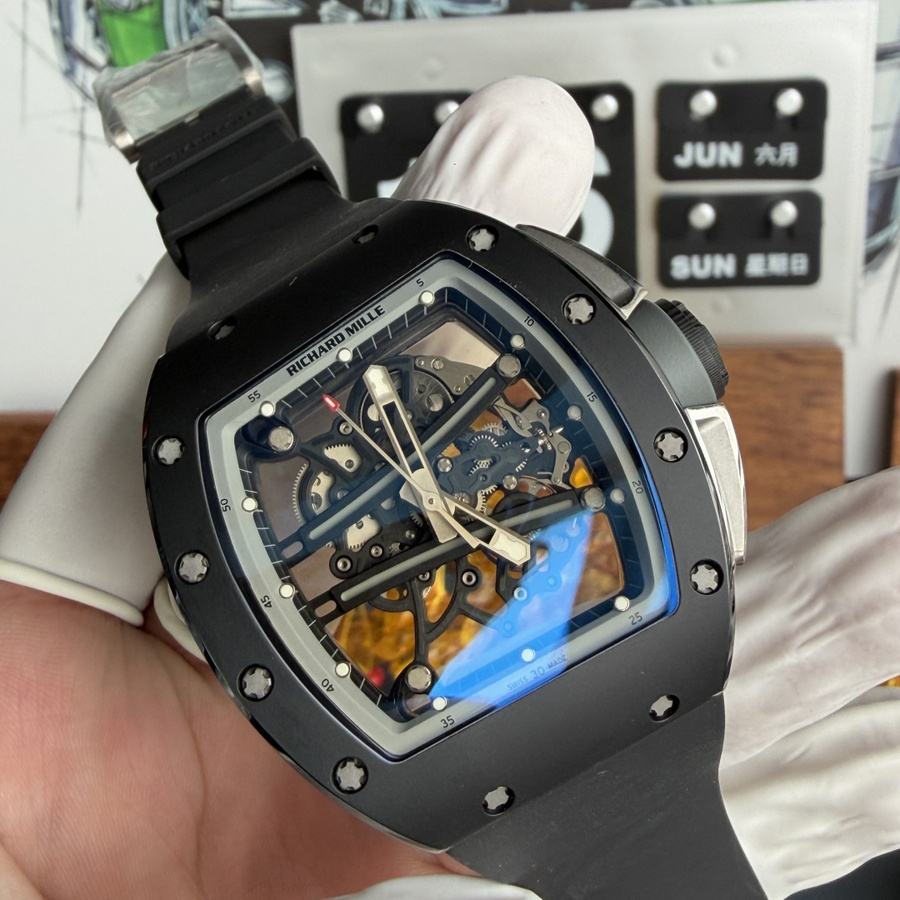 Topmost Fake Richard Mille RM 61-01 Yohan Blake All Grey Vaucher Movement 42.7mm X 50.23mm — image 3
