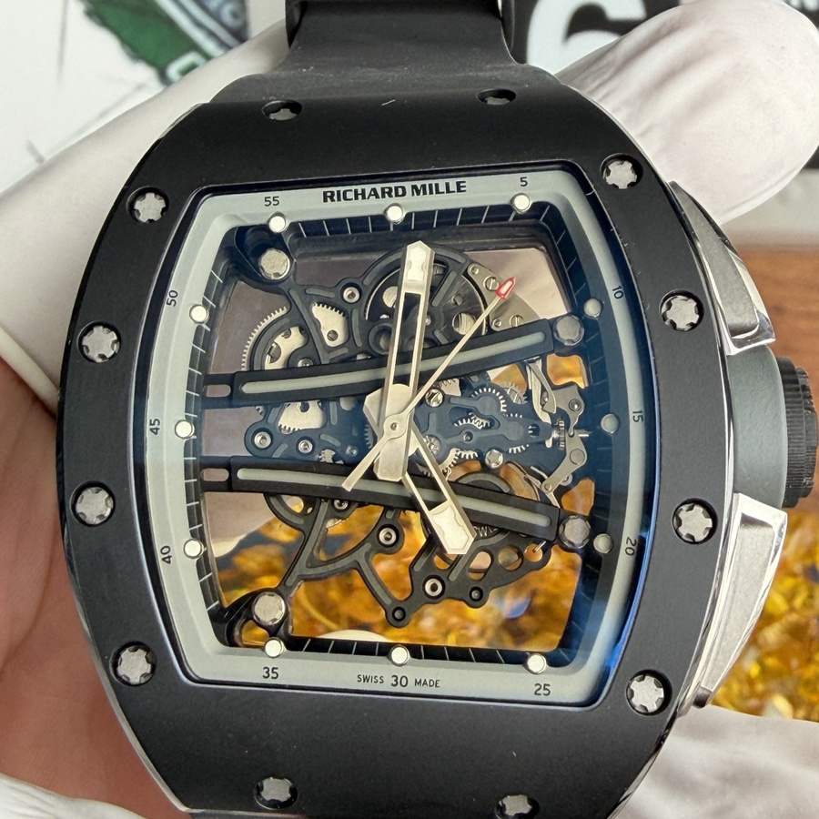 Topmost Fake Richard Mille RM 61-01 Yohan Blake All Grey Vaucher Movement 42.7mm X 50.23mm — image 5