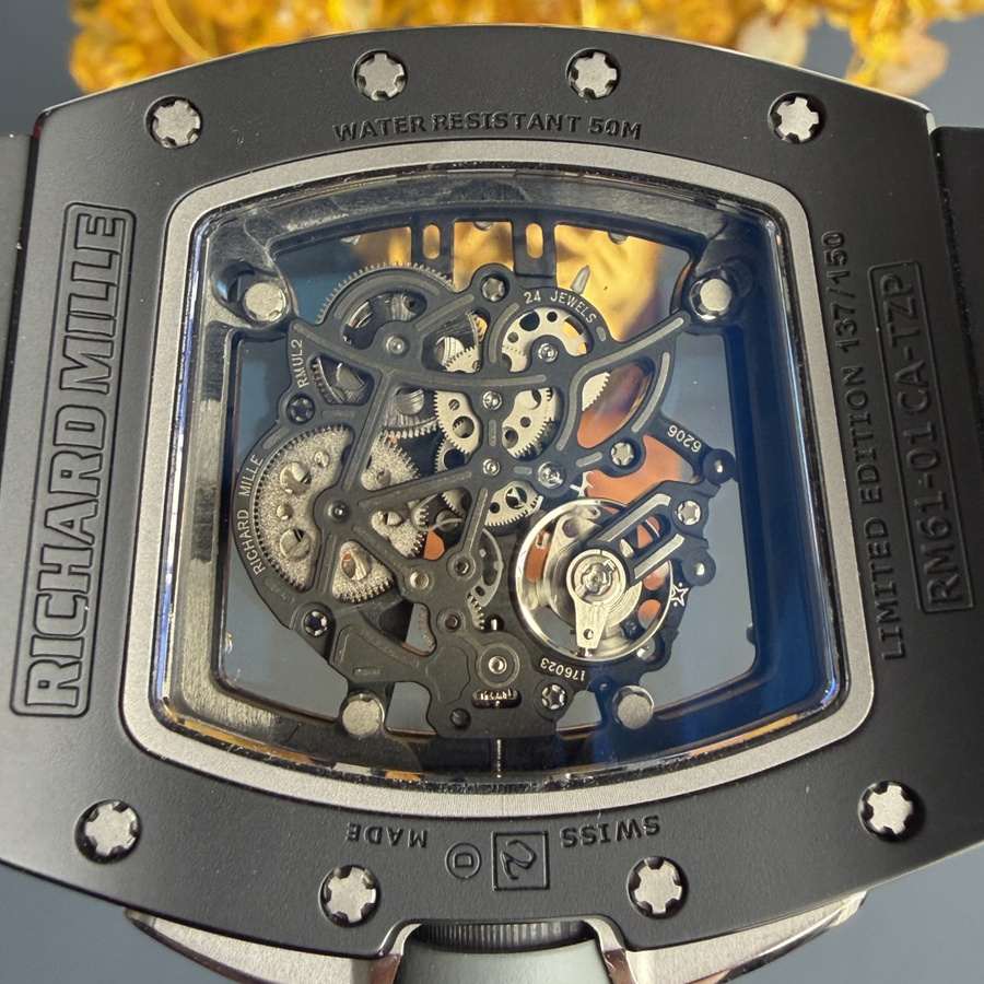 Topmost Fake Richard Mille RM 61-01 Yohan Blake All Grey Vaucher Movement 42.7mm X 50.23mm — image 8