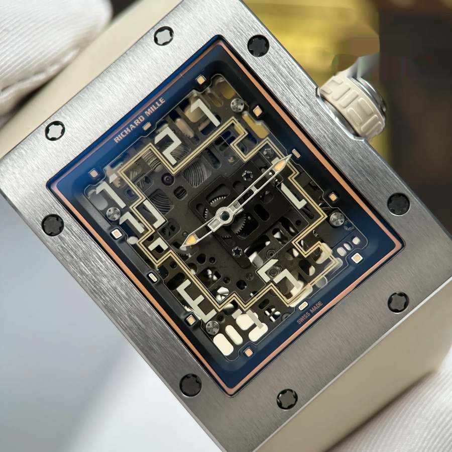 Valuable Fake Richard Mille RM 16-02 Titanium Extra-Flat White Rubber Band 36 X 45mm — image 6