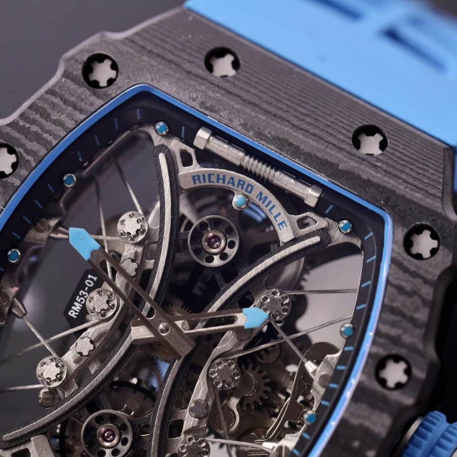 Worth Buying Replica Richard Mille RM 53-01 Tourbillon Pablo Mac Donough Carbon Fiber — image 4