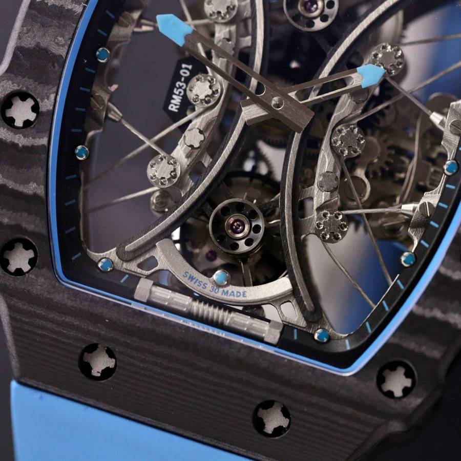 Worth Buying Replica Richard Mille RM 53-01 Tourbillon Pablo Mac Donough Carbon Fiber — image 5