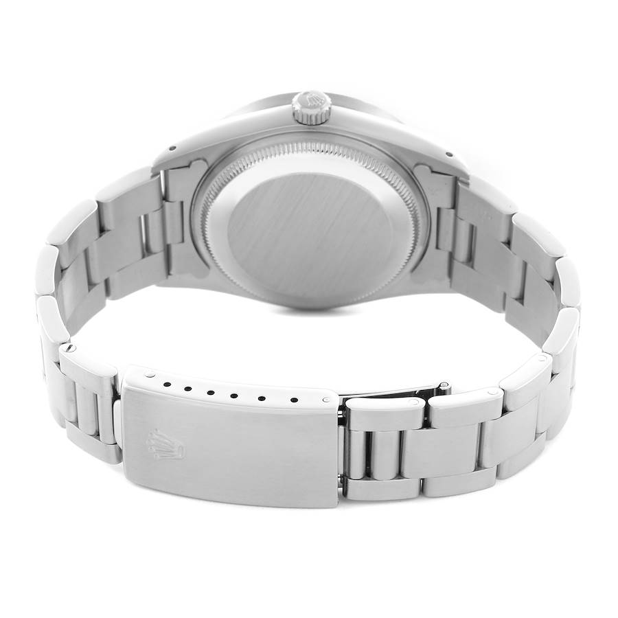Reasonably Priced Replica Rolex Date Engine Turned Bezel Silver Dial Steel Mens Watch 15210 — image 7