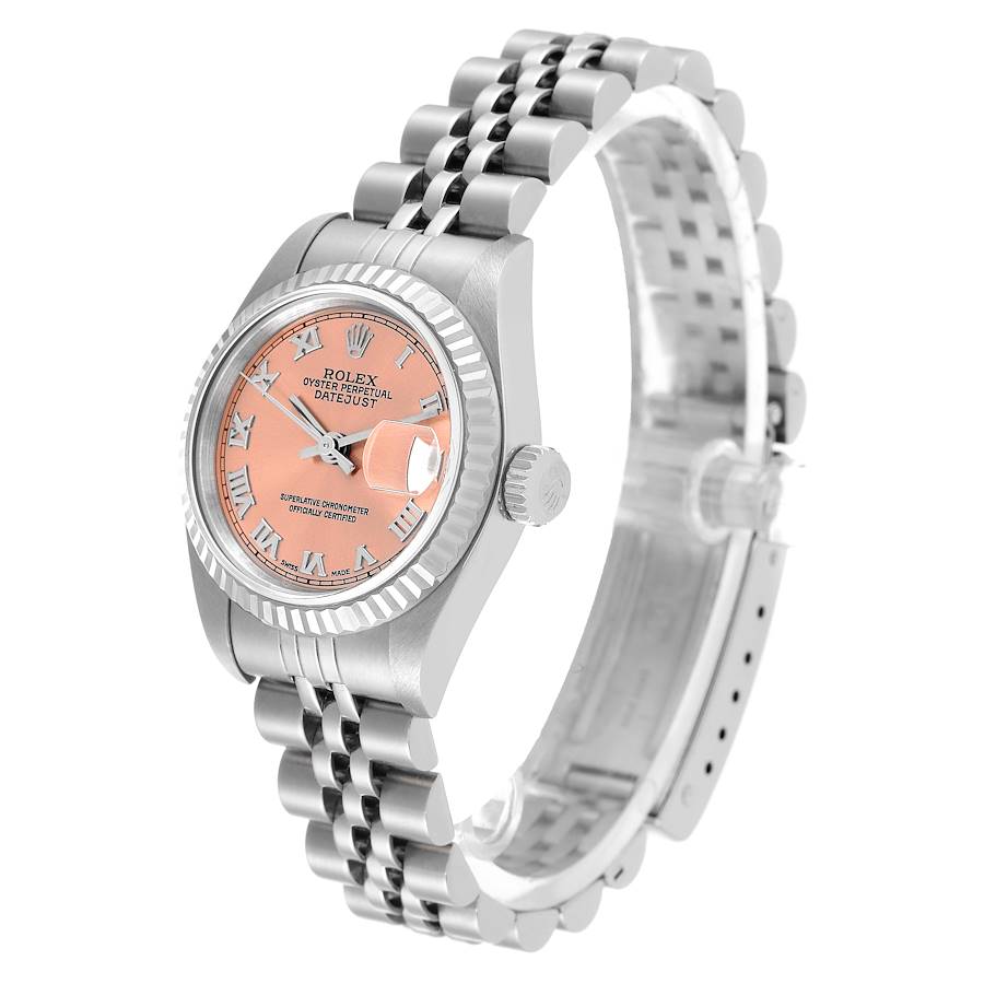 High-end Replica Rolex Datejust 26 Steel White Gold Salmon Dial Ladies Watch 79174 — image 3