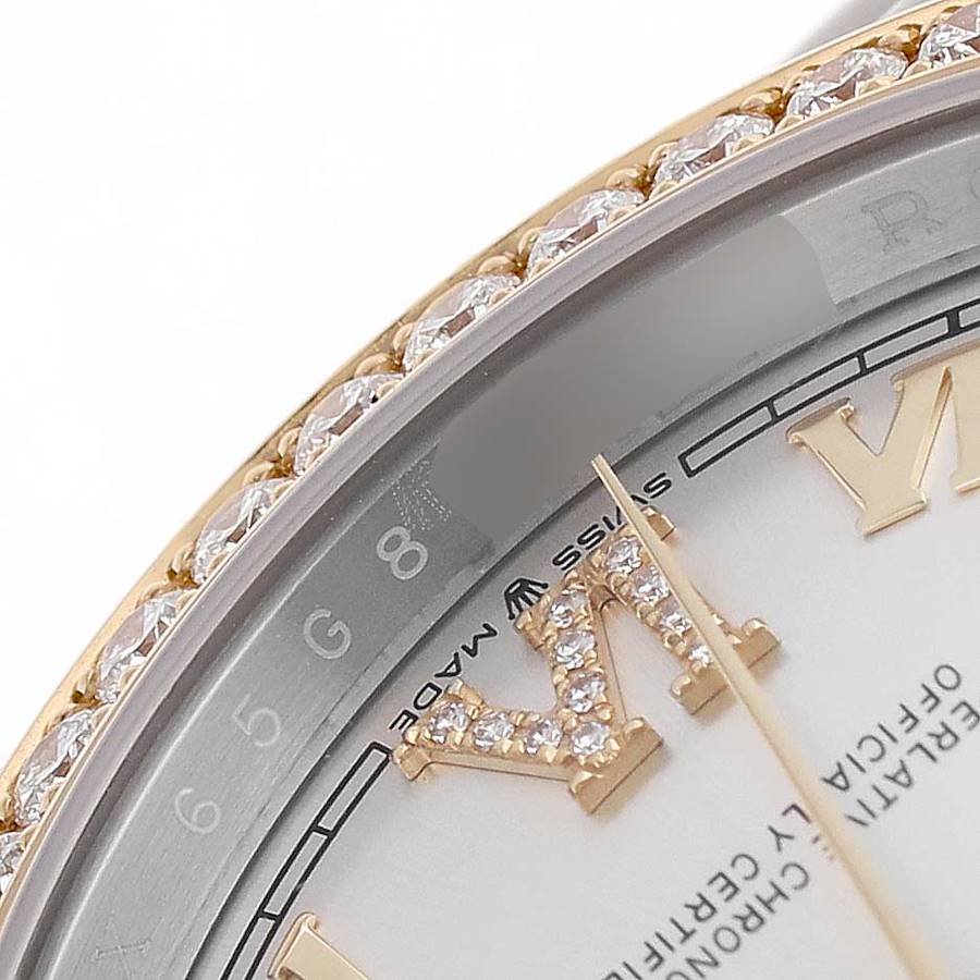Ultimate Replica Rolex Datejust 36 Steel Yellow Gold Silver Diamond Dial 126283 — image 6