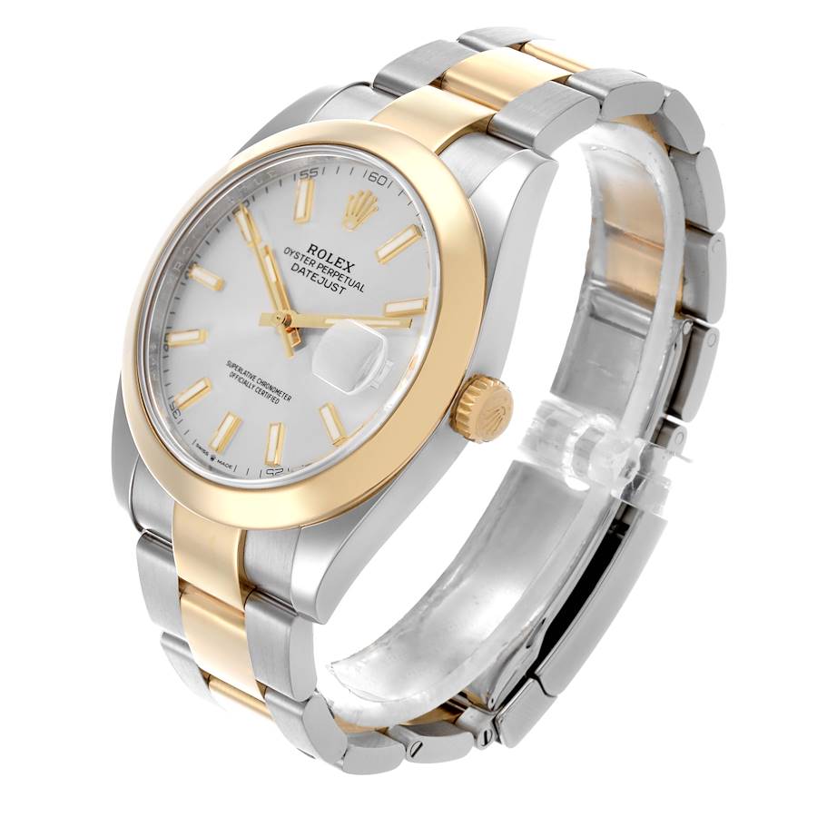 Proven Replica Rolex Datejust 41 Steel Yellow Gold Silver Dial Mens Watch 126303 — image 4