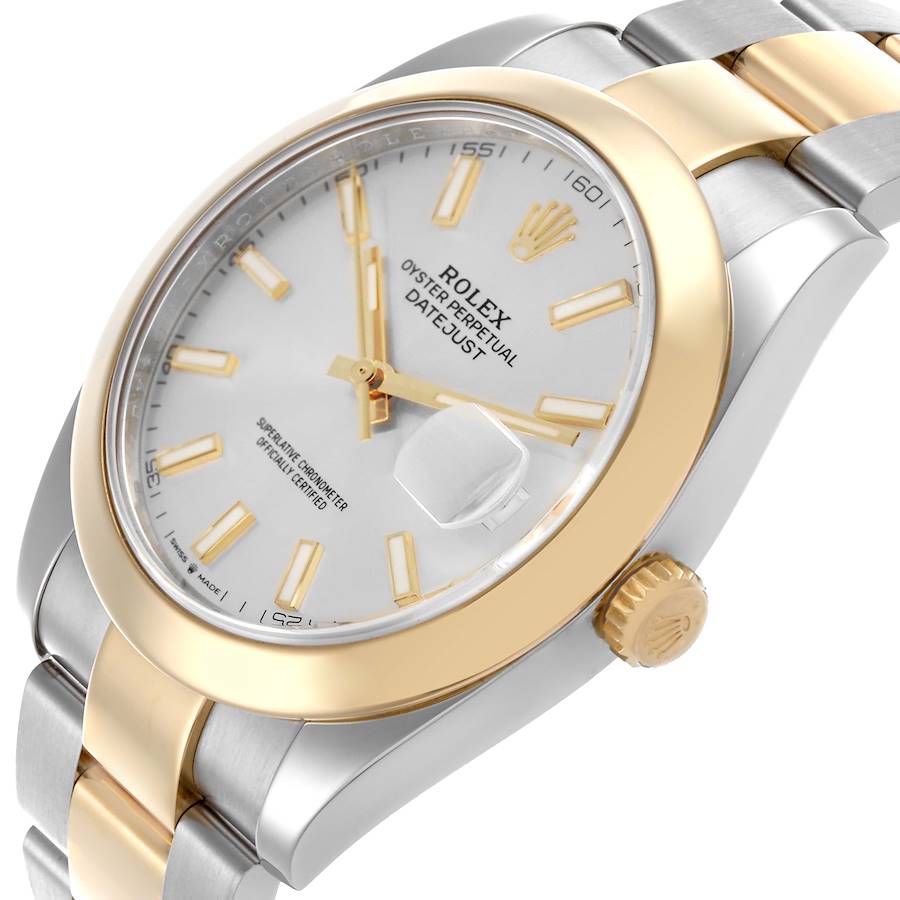 Proven Replica Rolex Datejust 41 Steel Yellow Gold Silver Dial Mens Watch 126303 — image 5