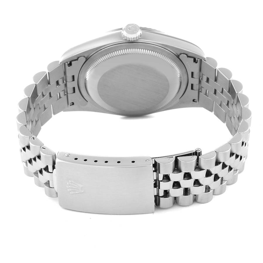 Epic Replica Rolex Datejust Steel White Gold Silver Anniversary Diamond Dial Mens Watch 16234 — image 7