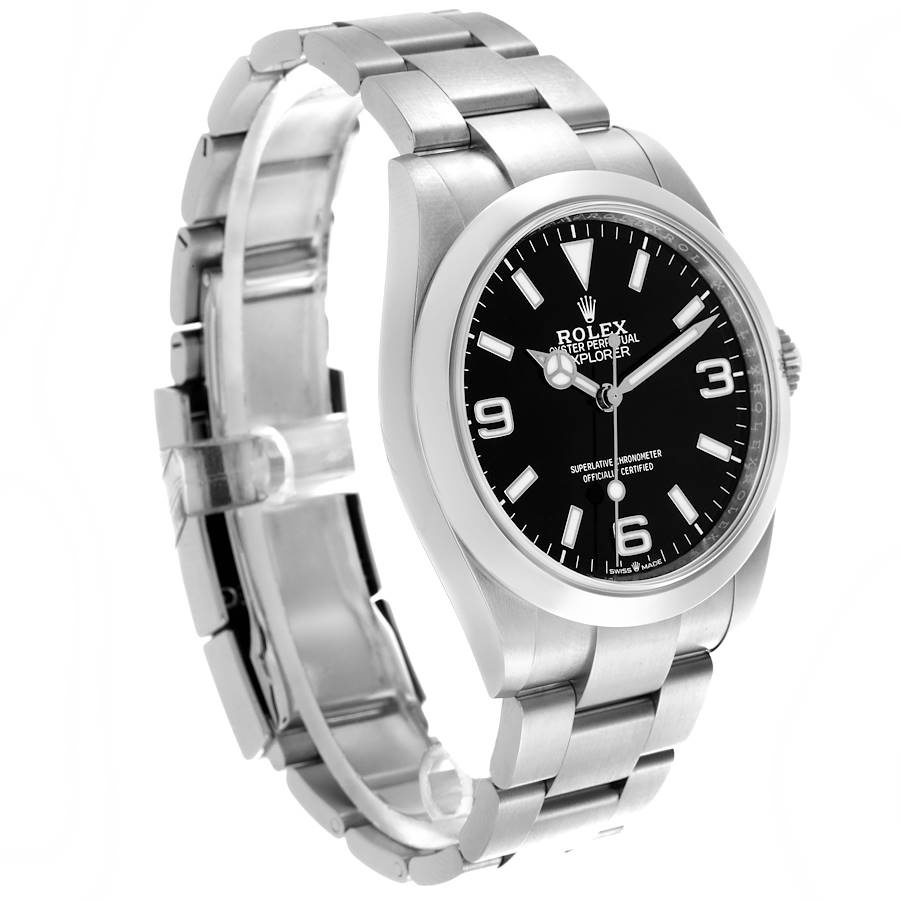 Factory-direct Replica Rolex Explorer I 40mm Black Dial Steel Mens Watch 224270 — image 3