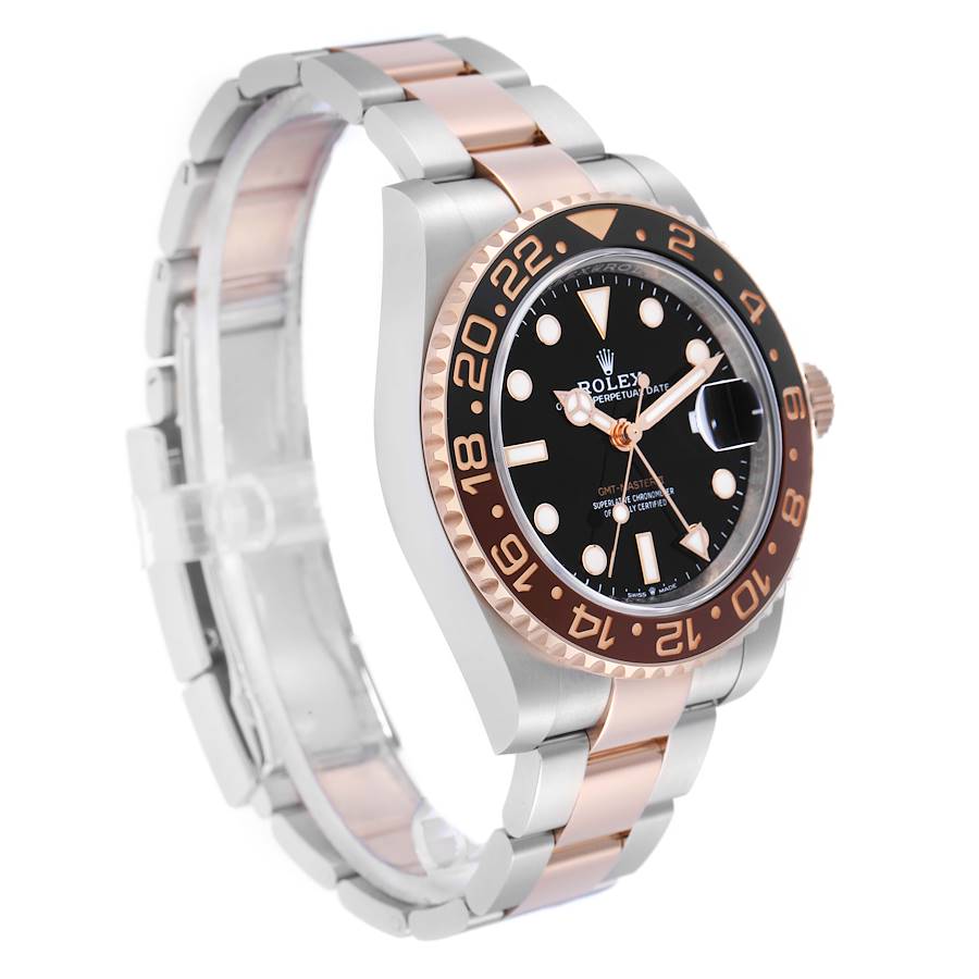 Affordable Replica Rolex GMT Master II Root Beer Bezel Steel Rose Gold Mens Watch 126711 — image 3