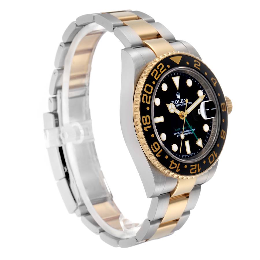 Rare Replica Rolex GMT Master II Steel Yellow Gold Automatic Mens Watch 116713 — image 3
