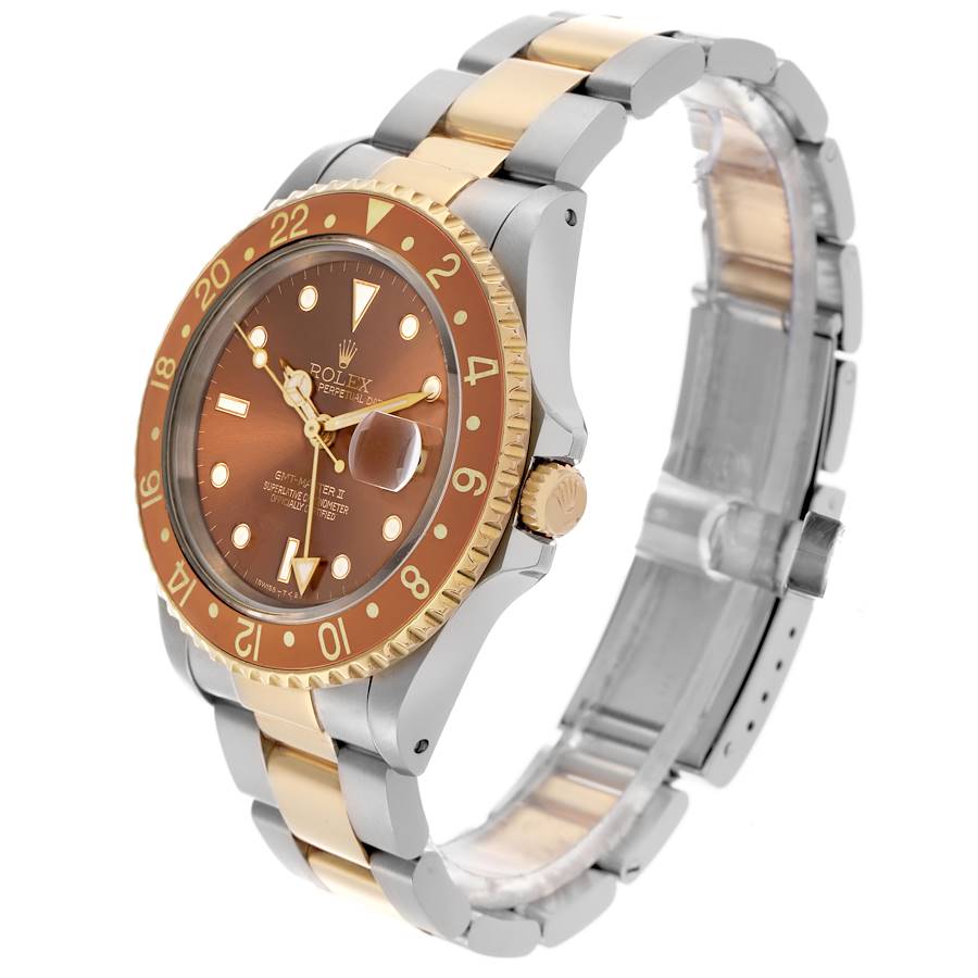Competitively Priced Replica Rolex GMT Master II Steel Yellow Gold Bronze Mens Watch 16713 — image 4