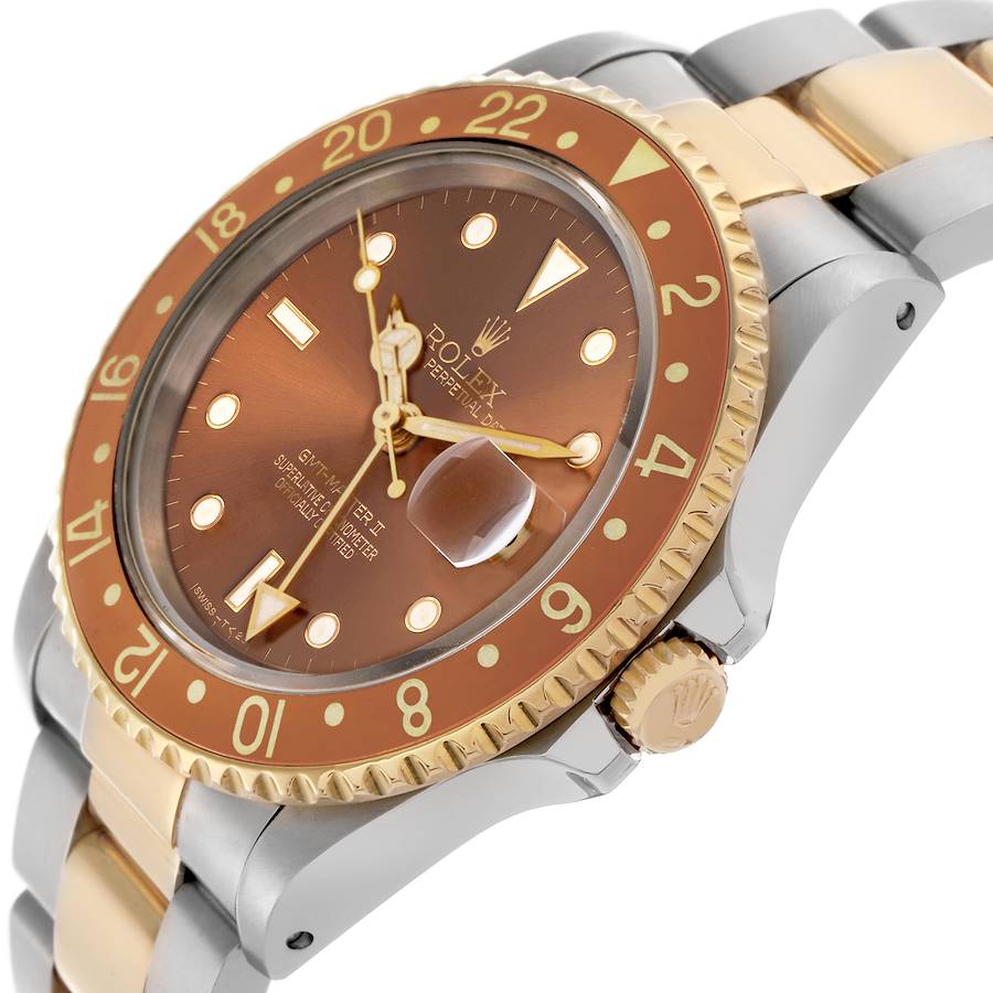 Competitively Priced Replica Rolex GMT Master II Steel Yellow Gold Bronze Mens Watch 16713 — image 5