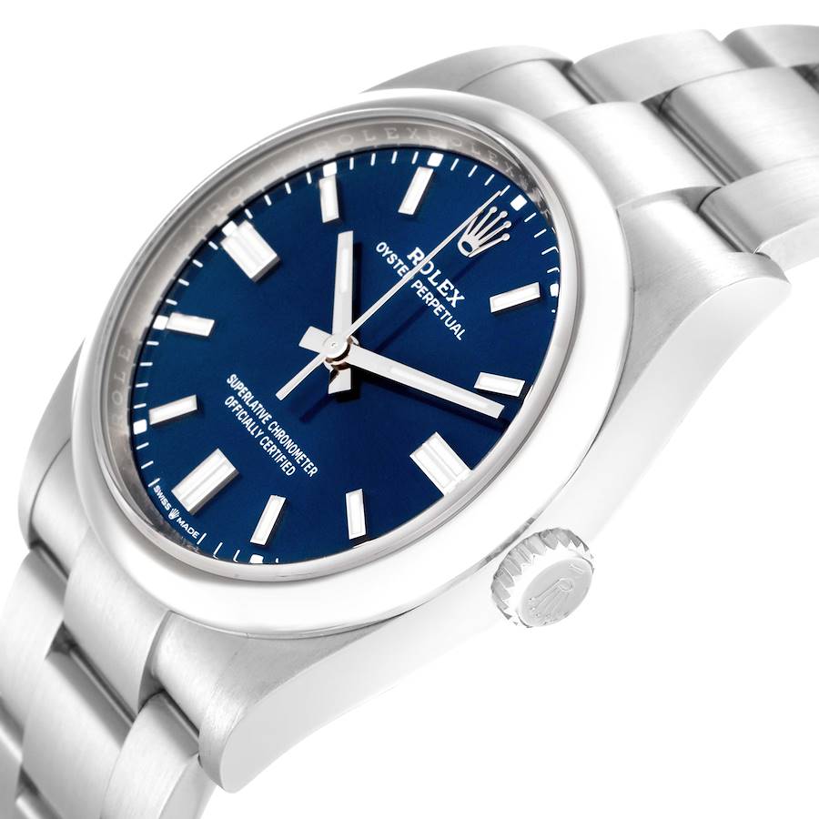 Supreme Replica Rolex Oyster Perpetual Blue Dial Steel Mens Watch 126000 — image 5