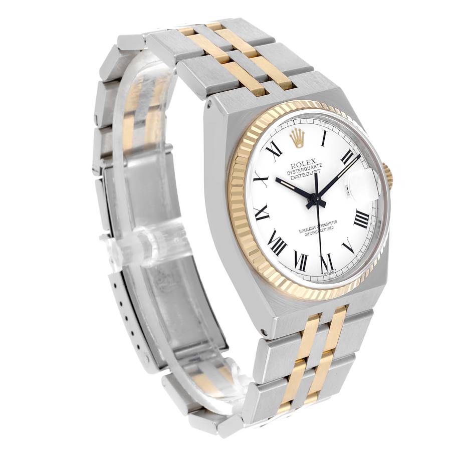 Popular Replica Rolex Oysterquartz Datejust Steel Yellow Gold Buckley Dial Watch 17013 — image 3