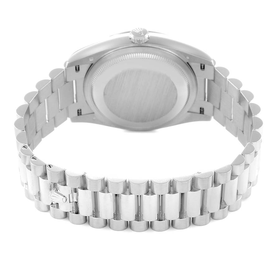 Alluring Replica Rolex President Day-Date 36 Ice Blue Platinum Mens Watch 128236 — image 7