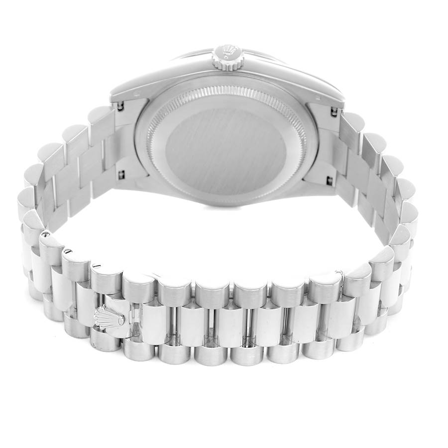 Exceptional Replica Rolex President Day-Date Platinum Diamond Meteorite Dial Watch 118346 — image 6