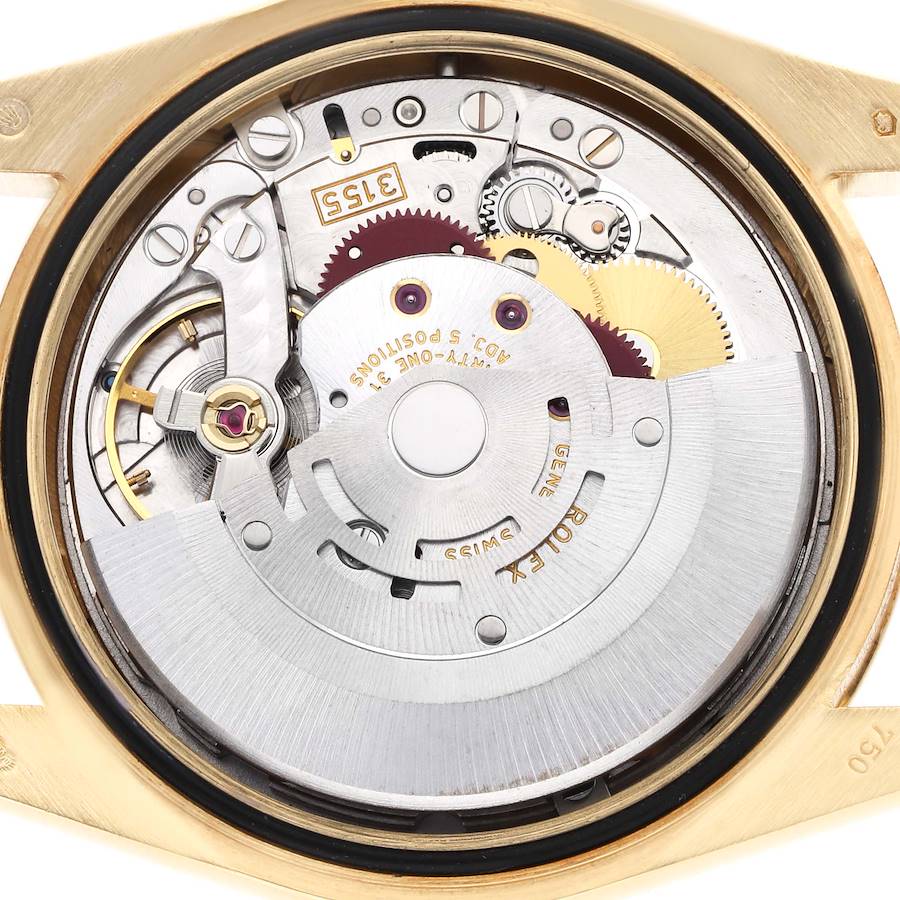 Personalized Replica Rolex President Day-Date Yellow Gold Diamond Mens Watch 118388 — image 6