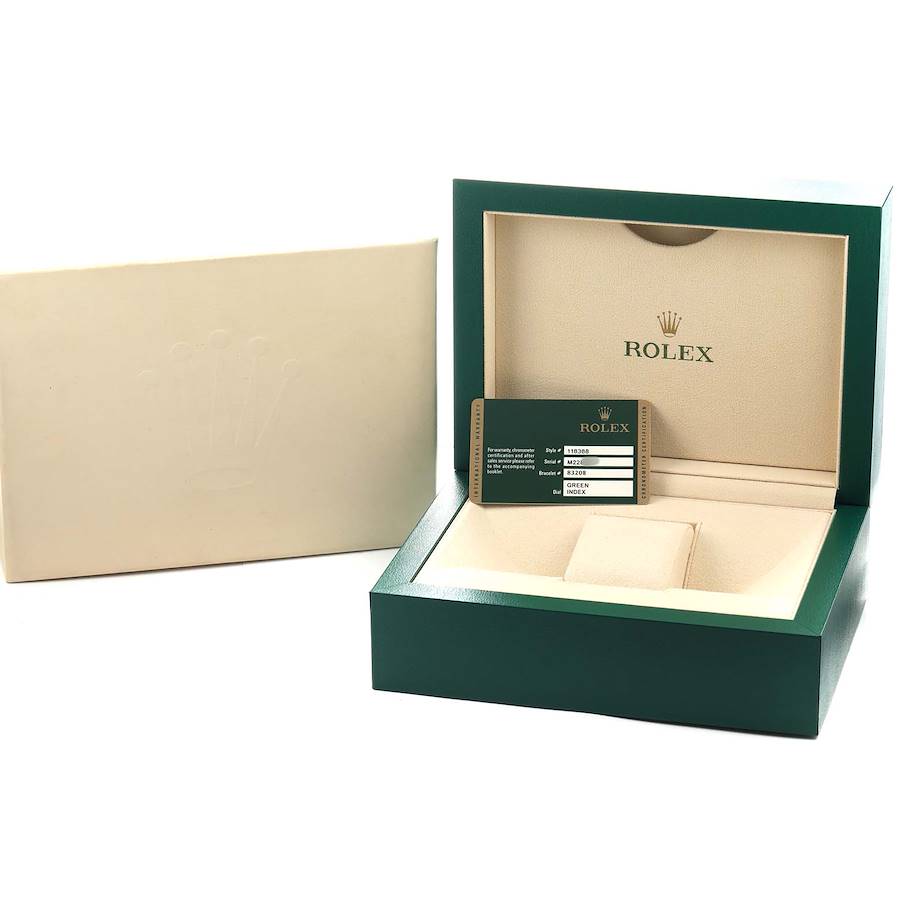Personalized Replica Rolex President Day-Date Yellow Gold Diamond Mens Watch 118388 — image 8