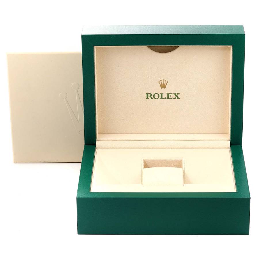 Excellent Replica Rolex President Day Date Yellow Gold Green Enamel Diamond Mens Watch 118348 — image 8