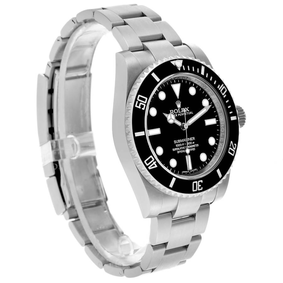 Luxurious Replica Rolex Submariner Nondate Ceramic Bezel Steel Mens Watch 114060 — image 3