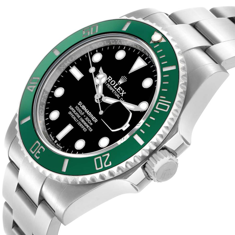 Enchanting Replica Rolex Submariner Starbucks Green Bezel Steel Mens Watch 126610LV — image 5