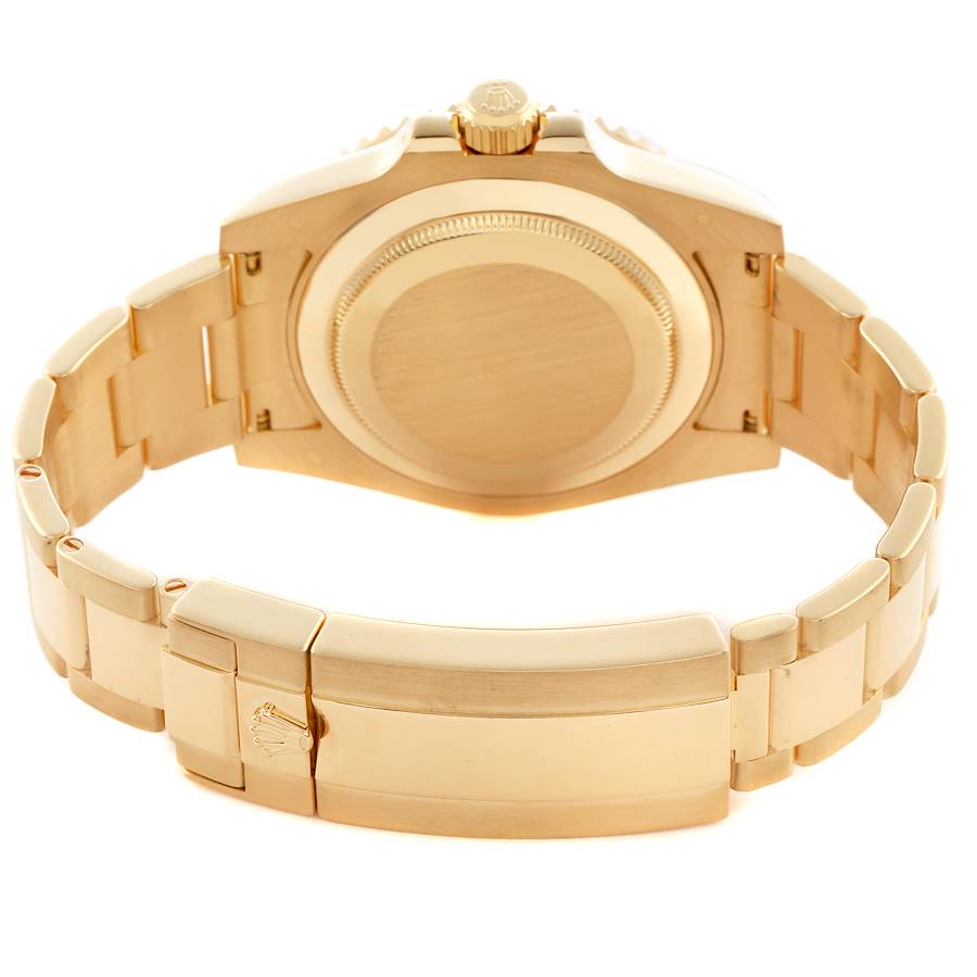 Legendary Replica Rolex Submariner Yellow Gold Blue Dial Ceramic Bezel Mens Watch 116618 — image 7