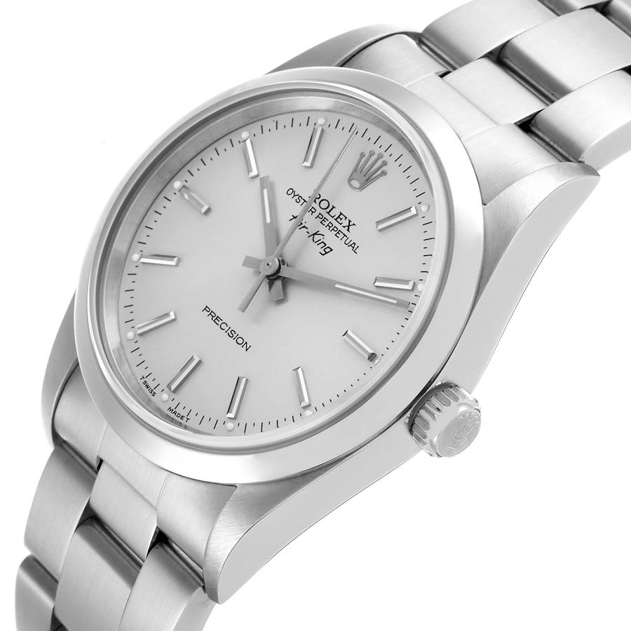 Worth Buying Rolex Air King Silver Dial Smooth Bezel Steel Mens Watch 14000 — image 5