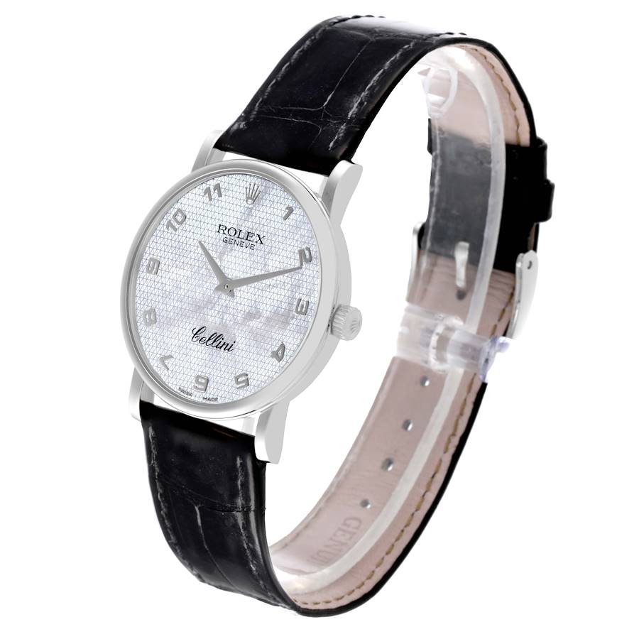 Premium Rolex Cellini Classic White Gold Mother Of Pearl Dial Mens Watch 5115 — image 4
