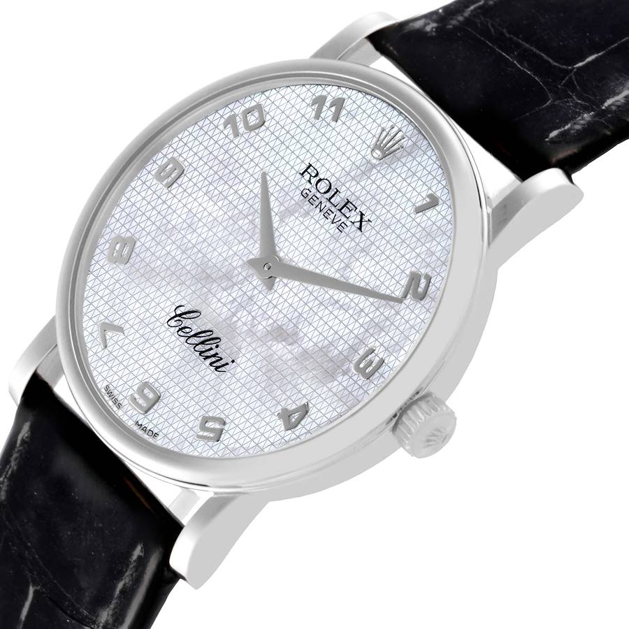 Premium Rolex Cellini Classic White Gold Mother Of Pearl Dial Mens Watch 5115 — image 5