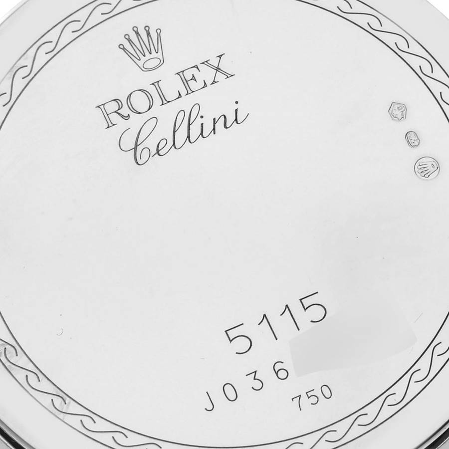 Premium Rolex Cellini Classic White Gold Mother Of Pearl Dial Mens Watch 5115 — image 6