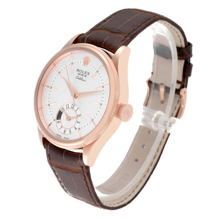 Eye-catching Rolex Cellini Dual Time Everose Rose Gold Automatic Mens Replica Watches 50525 — image 4