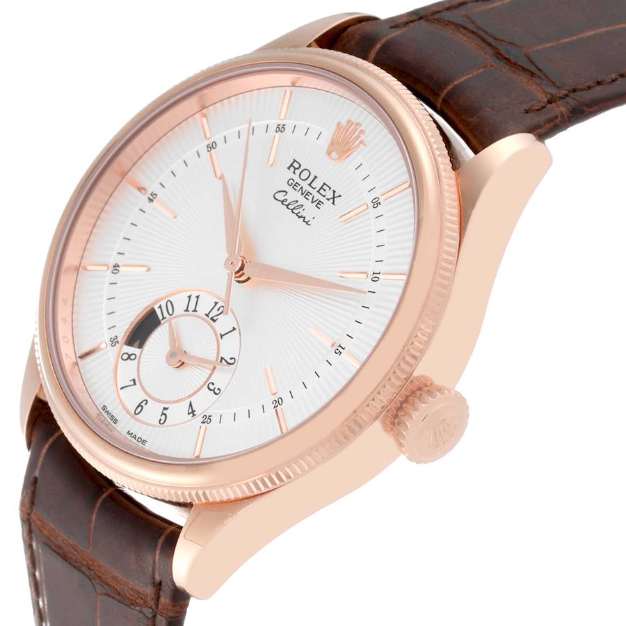 Eye-catching Rolex Cellini Dual Time Everose Rose Gold Automatic Mens Replica Watches 50525 — image 5