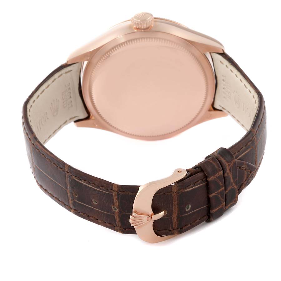 Eye-catching Rolex Cellini Dual Time Everose Rose Gold Automatic Mens Replica Watches 50525 — image 8