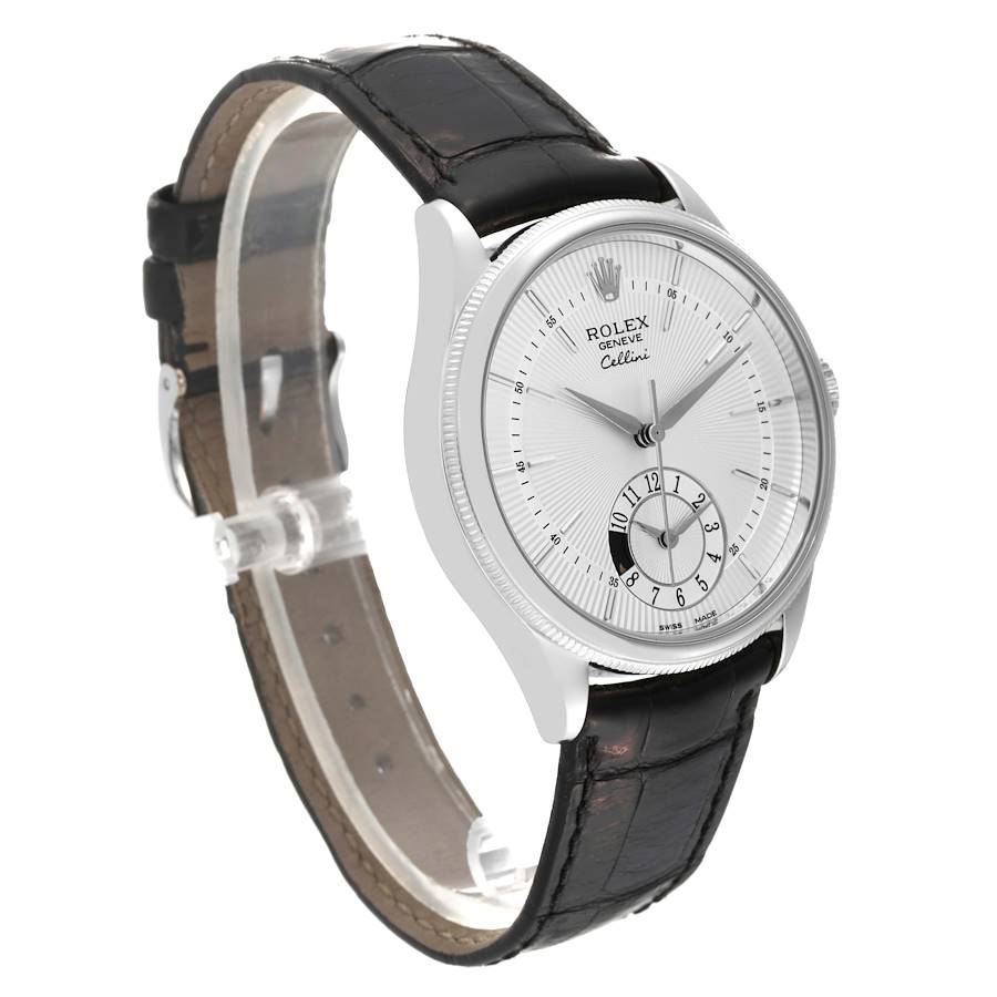 Fantastic Rolex Cellini Dual Time White Gold Automatic Mens Watch 50529 — image 3
