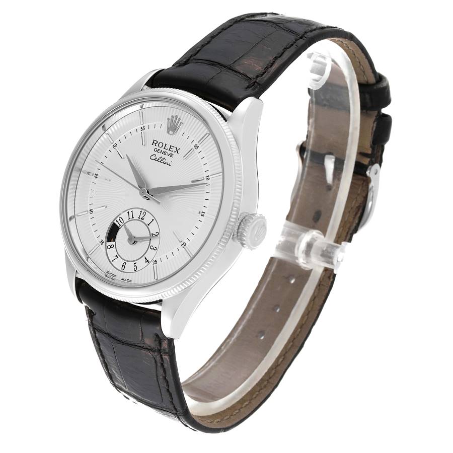 Fantastic Rolex Cellini Dual Time White Gold Automatic Mens Watch 50529 — image 4