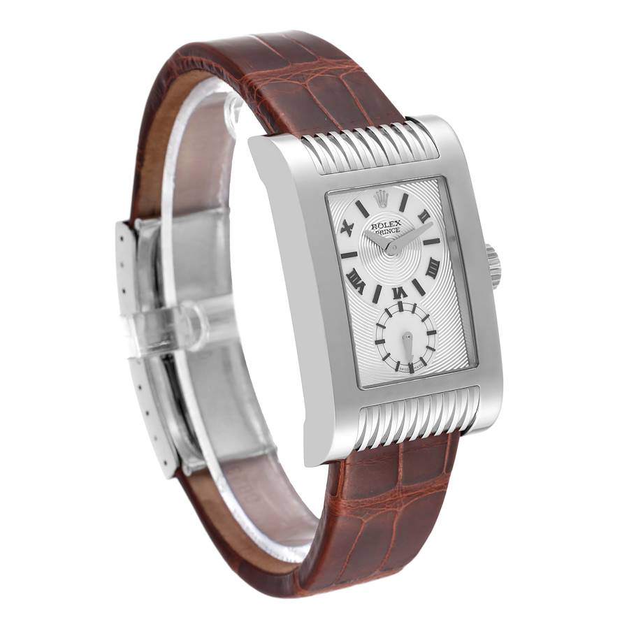 Inexpensive Rolex Cellini Prince White Gold Silver Dial Mens Watch 5441 — image 3