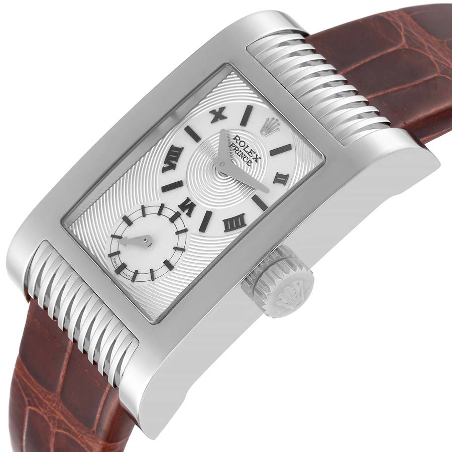 Inexpensive Rolex Cellini Prince White Gold Silver Dial Mens Watch 5441 — image 5