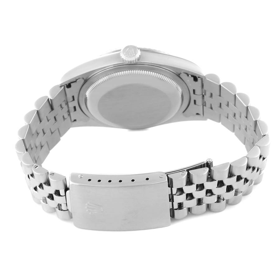 Gorgeous Rolex Datejust Ivory Roman Dial Steel White Gold Mens Watch 16234 — image 7
