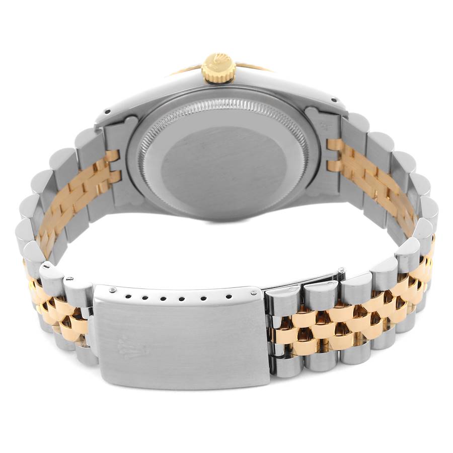 Fashionable Rolex Datejust Vignette Diamond Steel Yellow Gold Mens Watch 16233 — image 7