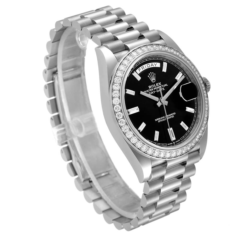 Elegant Rolex Day-Date 40 President White Gold Diamond Mens Watch 228349 — image 3