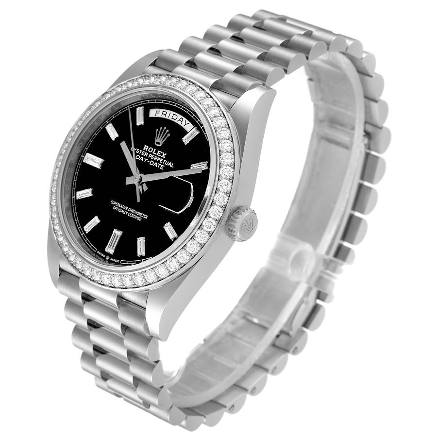Elegant Rolex Day-Date 40 President White Gold Diamond Mens Watch 228349 — image 4