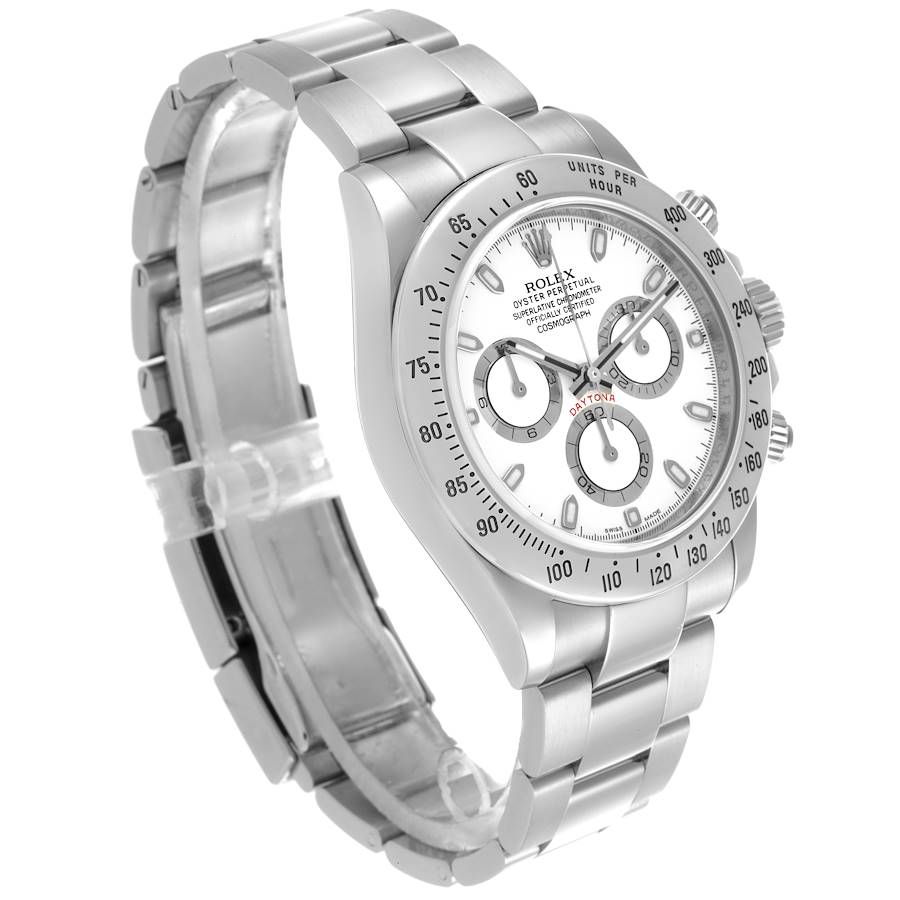 Latest Rolex Daytona Cosmograph White Dial Steel Mens Watch 116520 — image 3