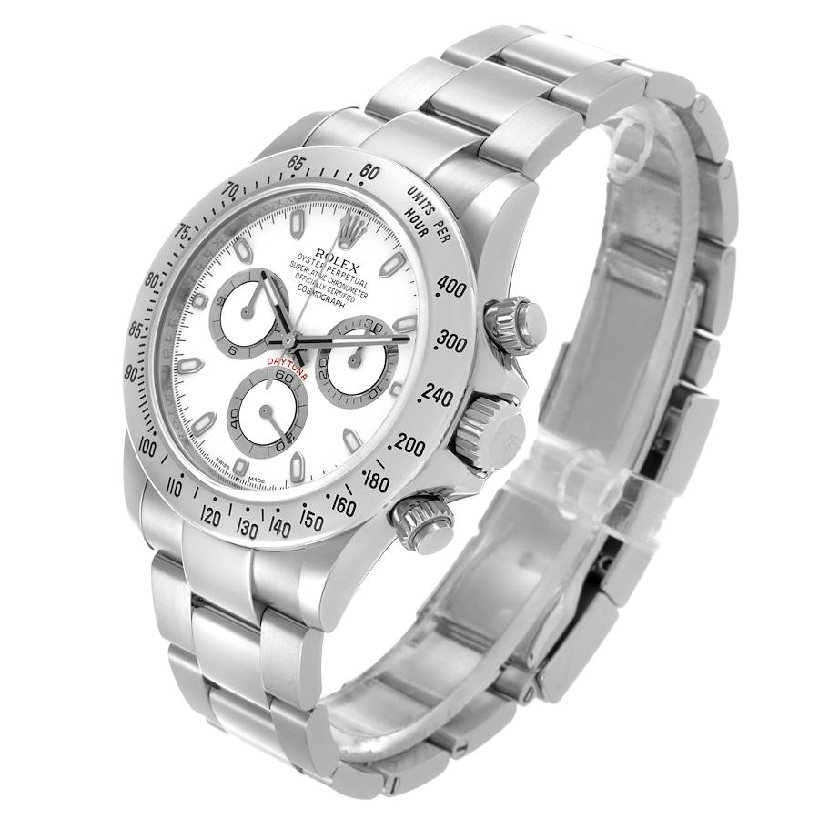 Latest Rolex Daytona Cosmograph White Dial Steel Mens Watch 116520 — image 4
