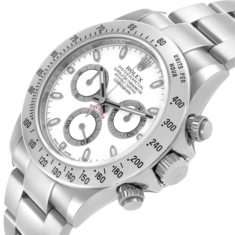 Latest Rolex Daytona Cosmograph White Dial Steel Mens Watch 116520 — image 5