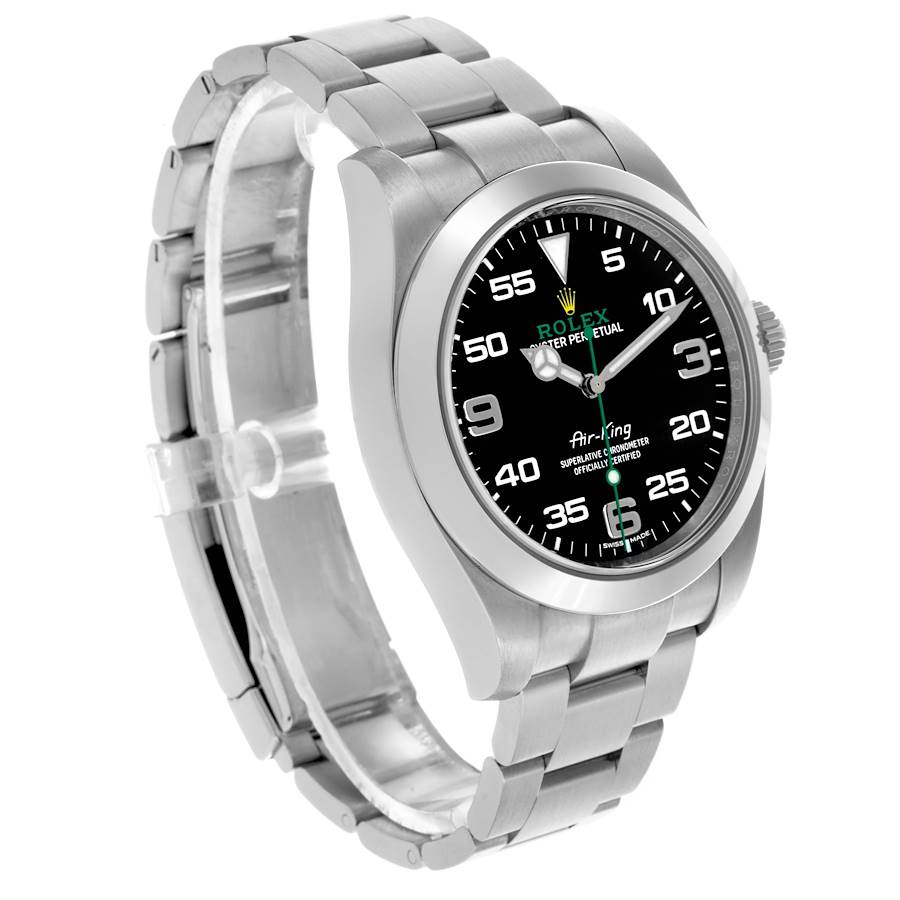 Best-value Rolex Oyster Perpetual Air King Green Hand Steel Mens Watch 116900 — image 3