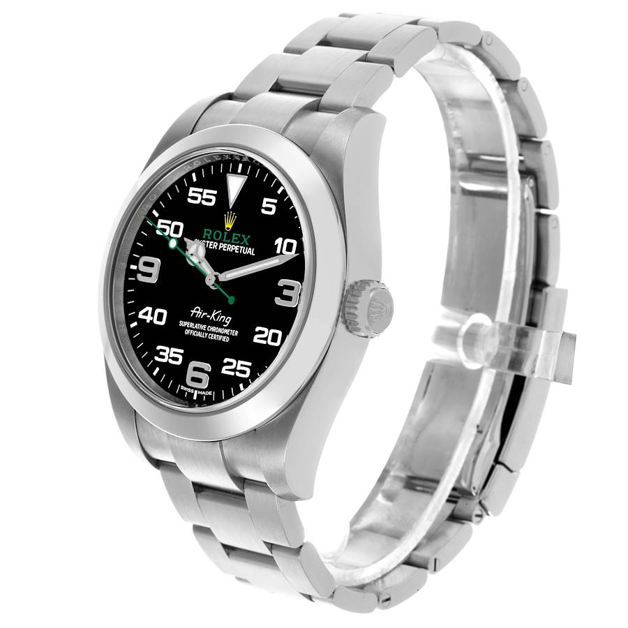 Best-value Rolex Oyster Perpetual Air King Green Hand Steel Mens Watch 116900 — image 4