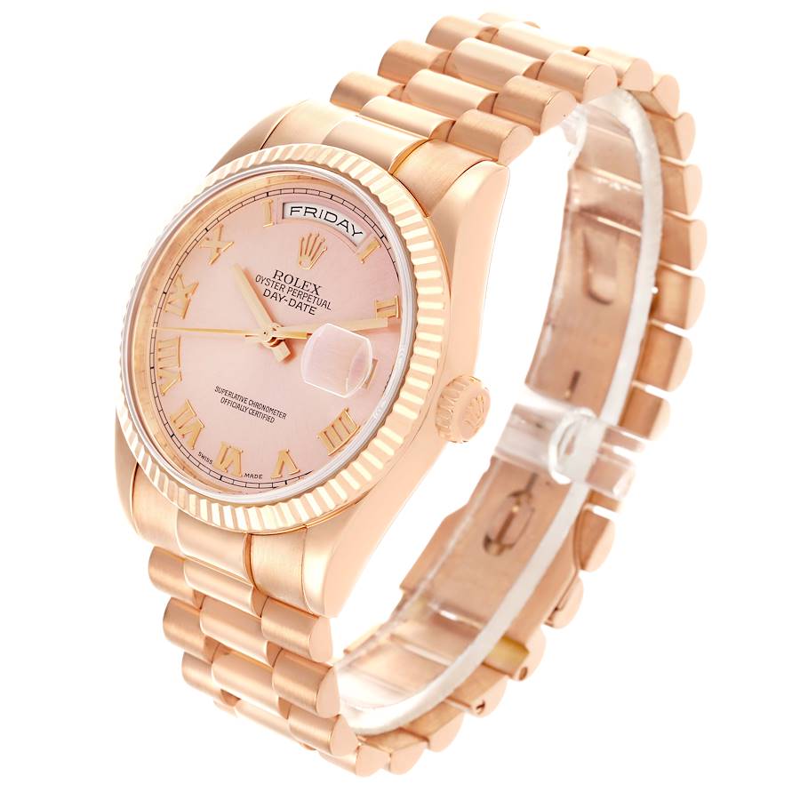 Reasonably Priced Rolex President Day-Date 36mm Rose Gold Roman Dial Mens Watch 118235 — image 4