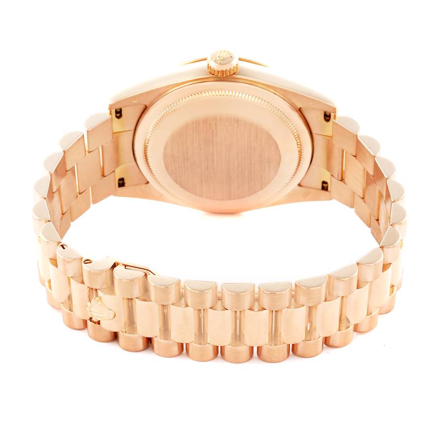 Reasonably Priced Rolex President Day-Date 36mm Rose Gold Roman Dial Mens Watch 118235 — image 8