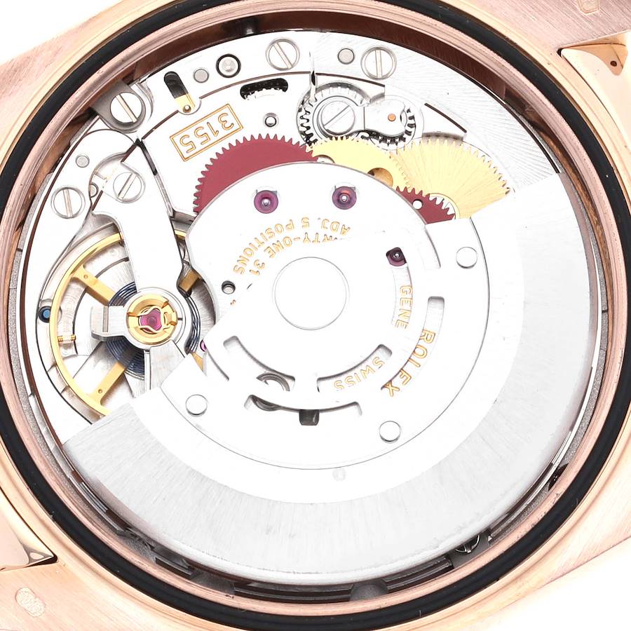 Best-value Rolex President Day Date Rose Gold Diamond Ruby Dial Mens Watch 118135 — image 6